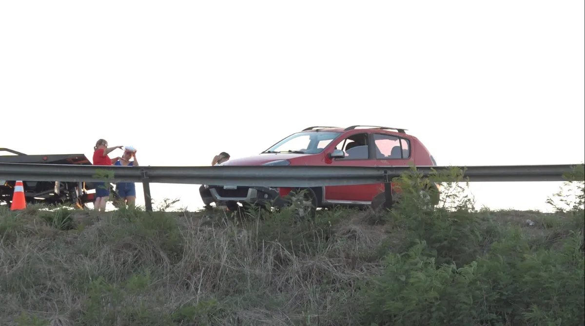 Accidente en Komchén impactó riel del puente