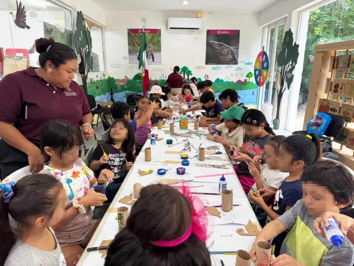 Niñas y niños viven experiencia ambiental en el Parque Yu’um Tsil