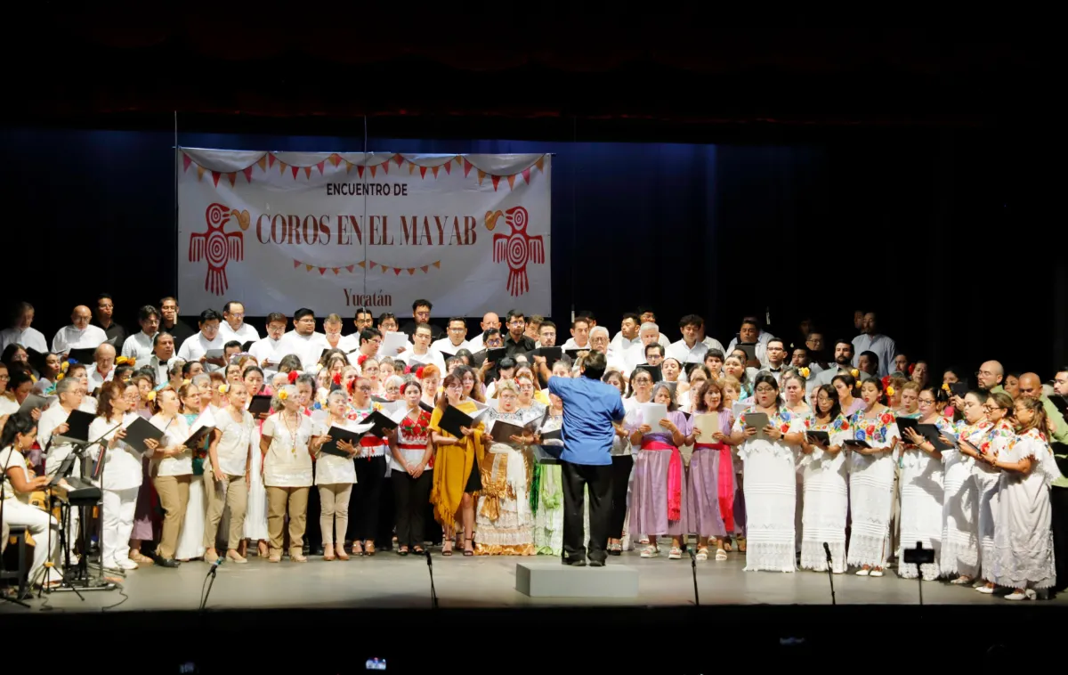 Fomenta encuentro del Coros del Mayab la integración social a través de la música
