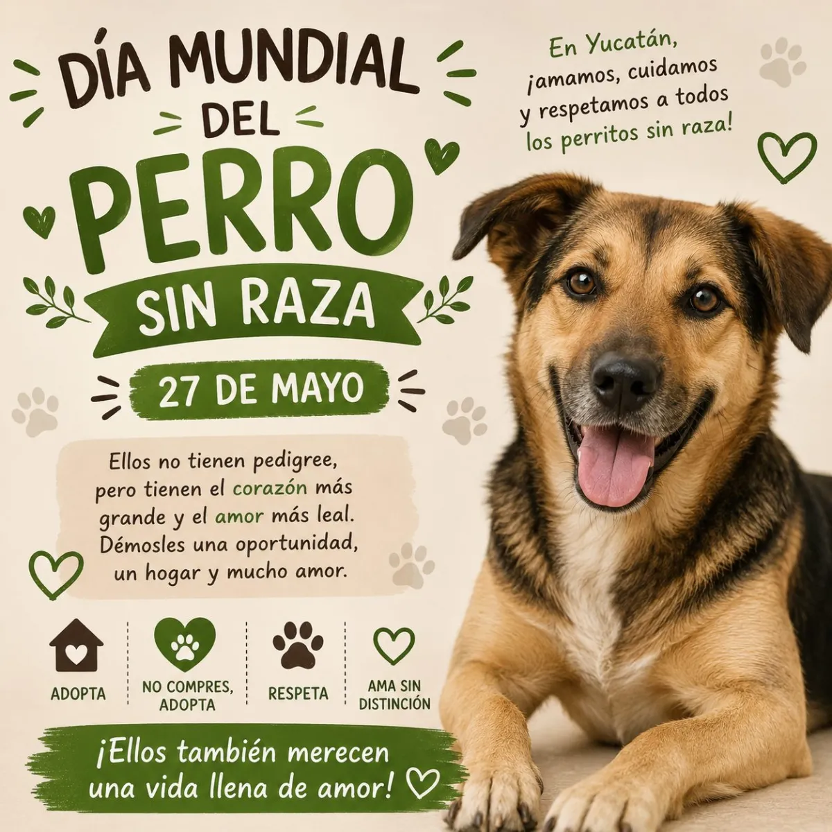 Día del Perro sin Raza cada 27 de mayo