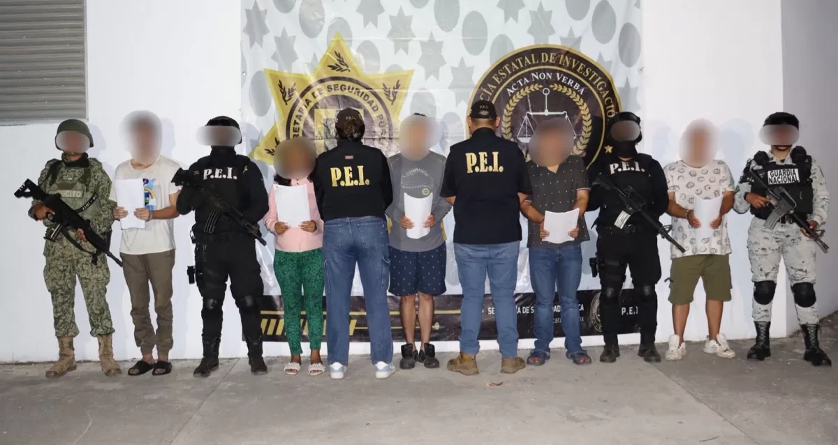 La Secretaría de Seguridad Pública dio cumplimiento a una orden de aprehensión en contra de cinco personas.